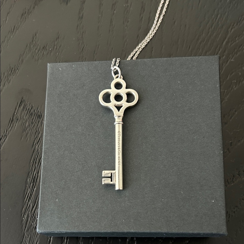 Tiffany & Co. Silver Key Necklace